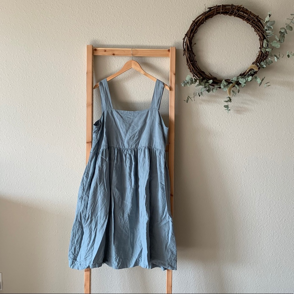 Linen Fox Pinafore Linen Dress